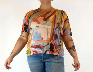 Gorman   Megan Grant unique print tee shirt size 14