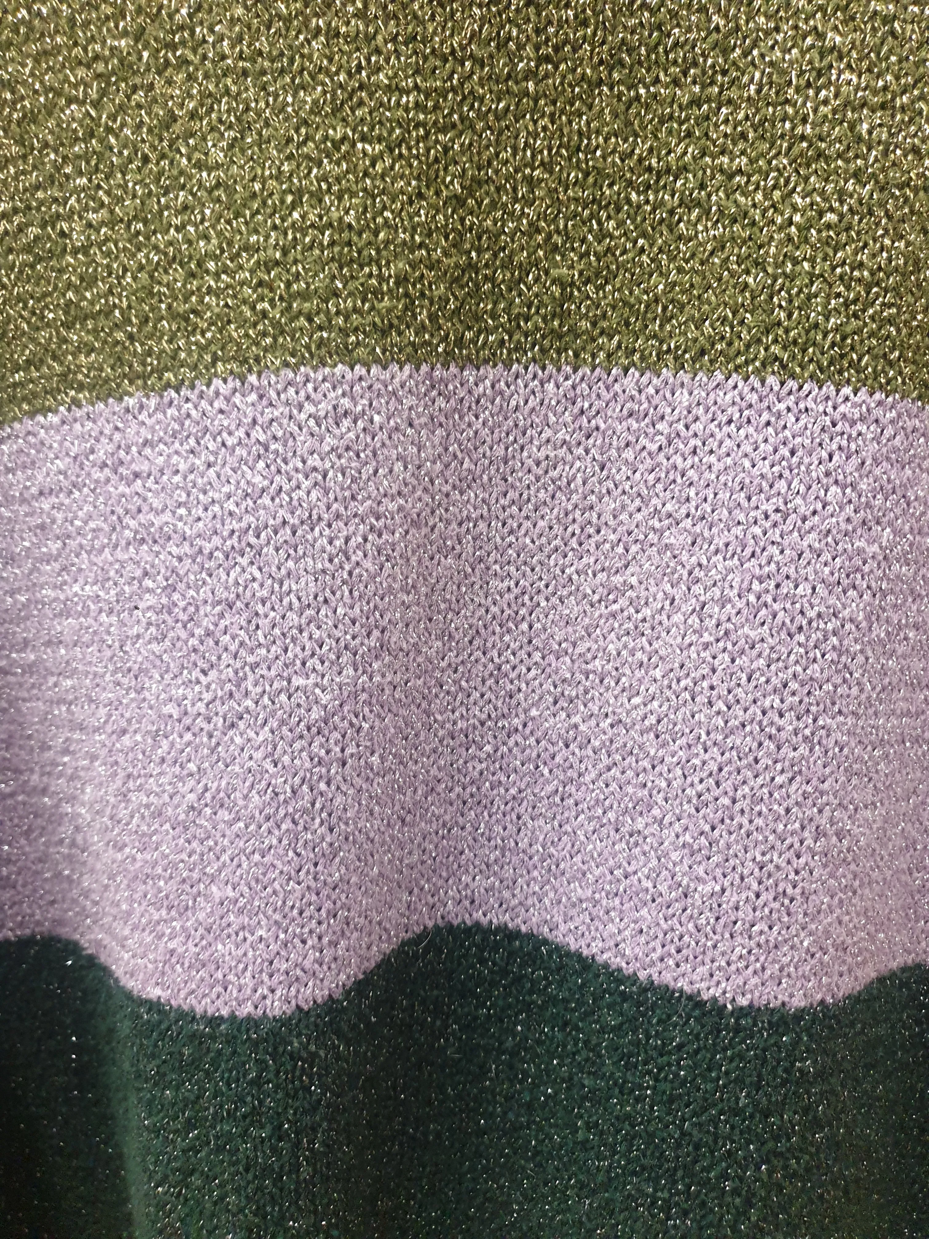 Gorman striped colourful metallic knit jumper size 14