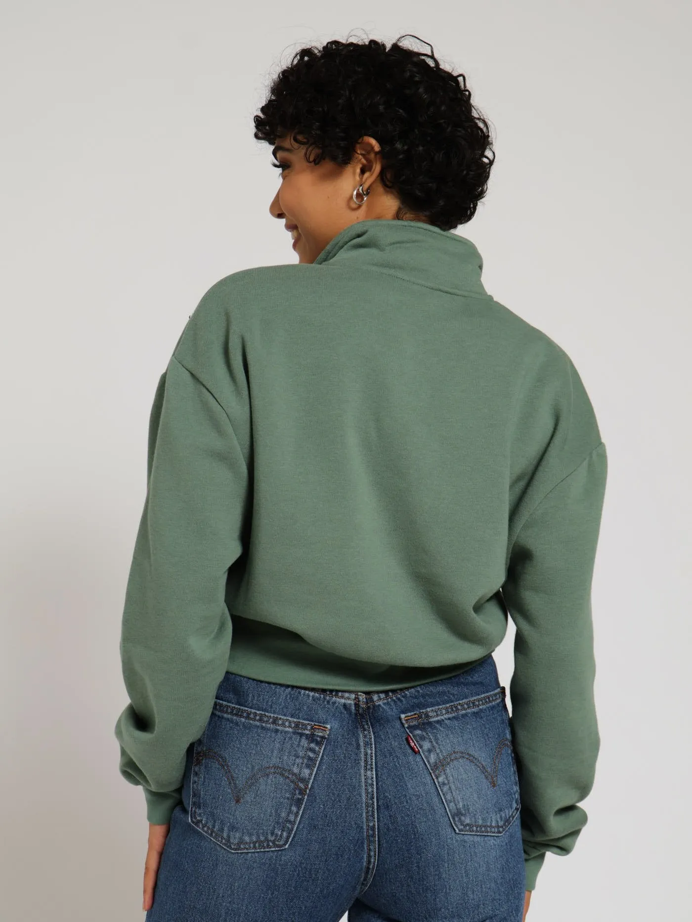 Graphic Sara 1/4 Zip Jacket - Green