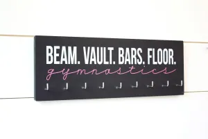 Gymnast Medal Holder / Display - Beam Vault Bar Floor Gymnastics - Medium