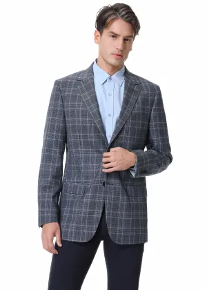 Hechter Paris Plaid Wool Sport Coat