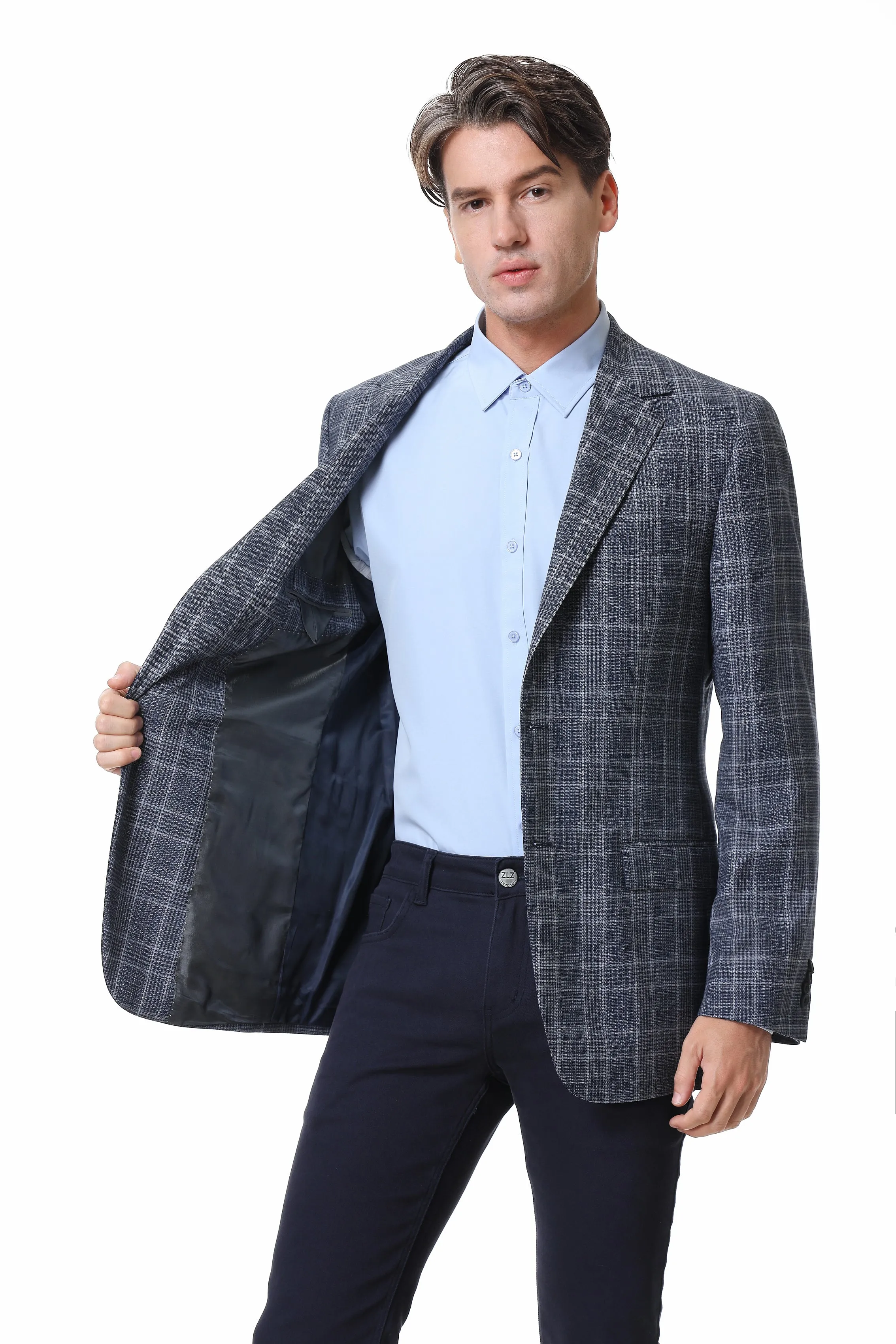Hechter Paris Plaid Wool Sport Coat
