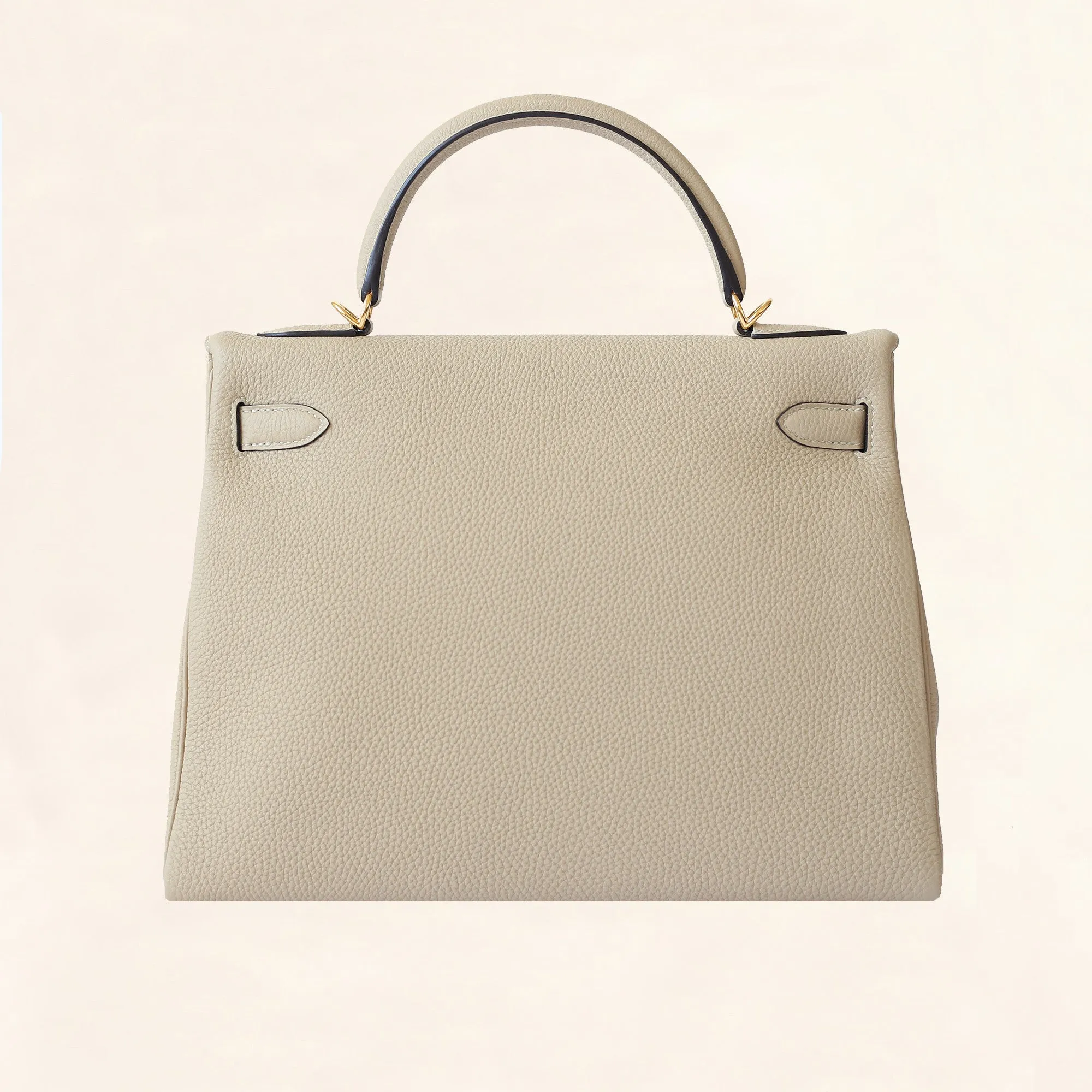 Hermès | Trench Togo Retourne Kelly - Gold Hardware | 32