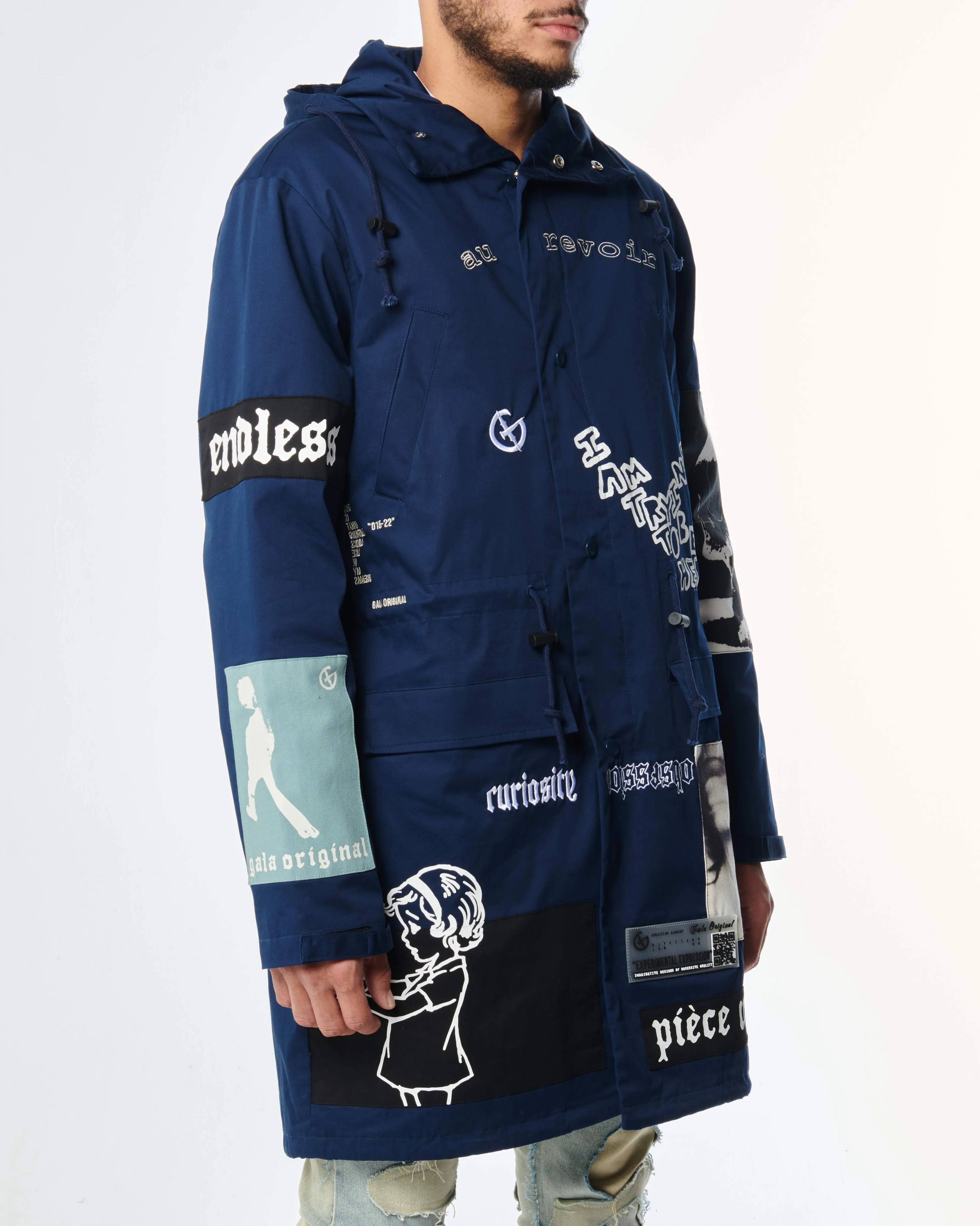 HEROIC TRENCH COAT (NAVY)