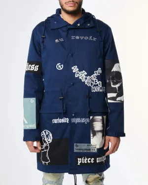 HEROIC TRENCH COAT (NAVY)