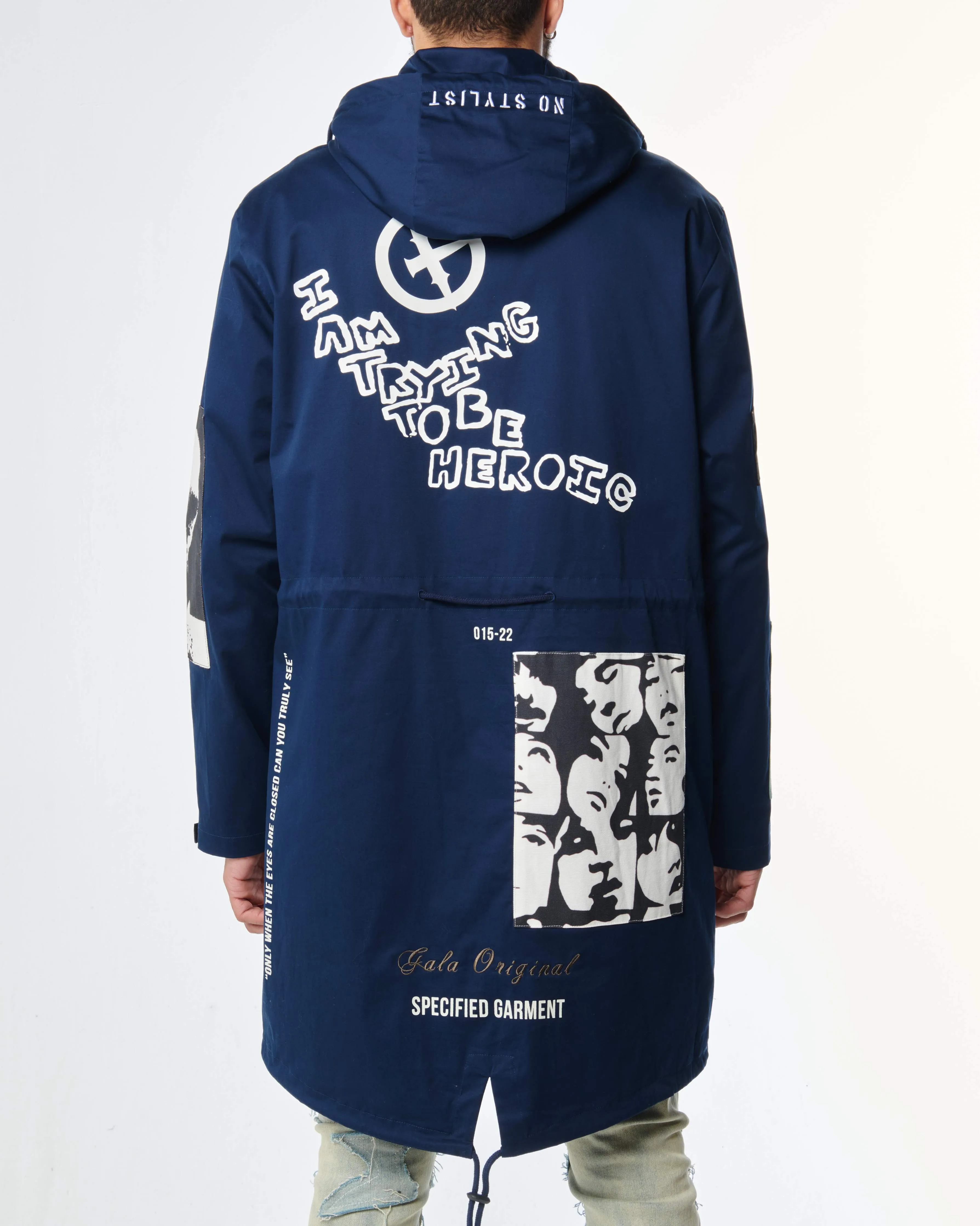 HEROIC TRENCH COAT (NAVY)