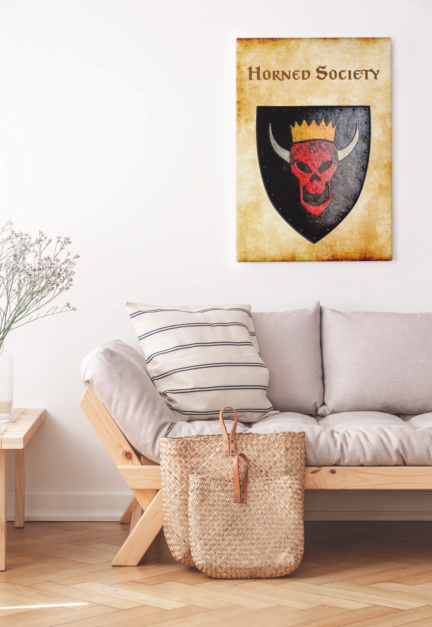 Horned Society Heraldry of Greyhawk Anna Meyer Cartography Canvas Art Print