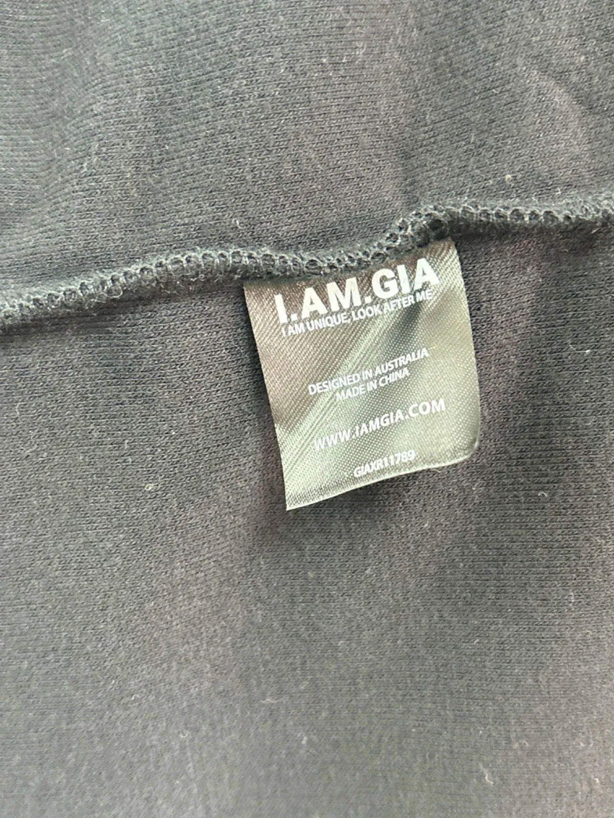 I.AM.GIA Black Send Nudes Kimono Robe One Size