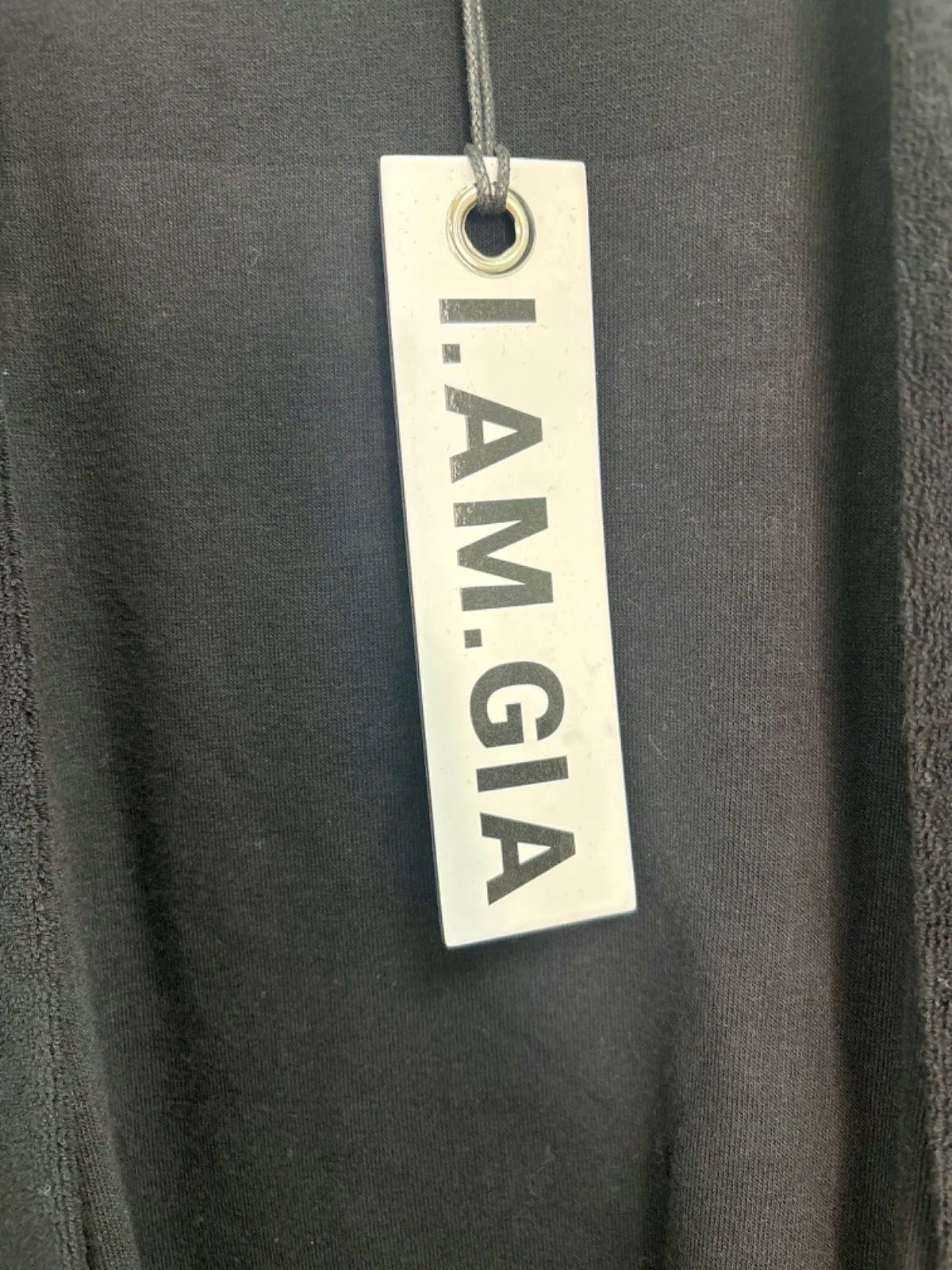 I.AM.GIA Black Send Nudes Kimono Robe One Size