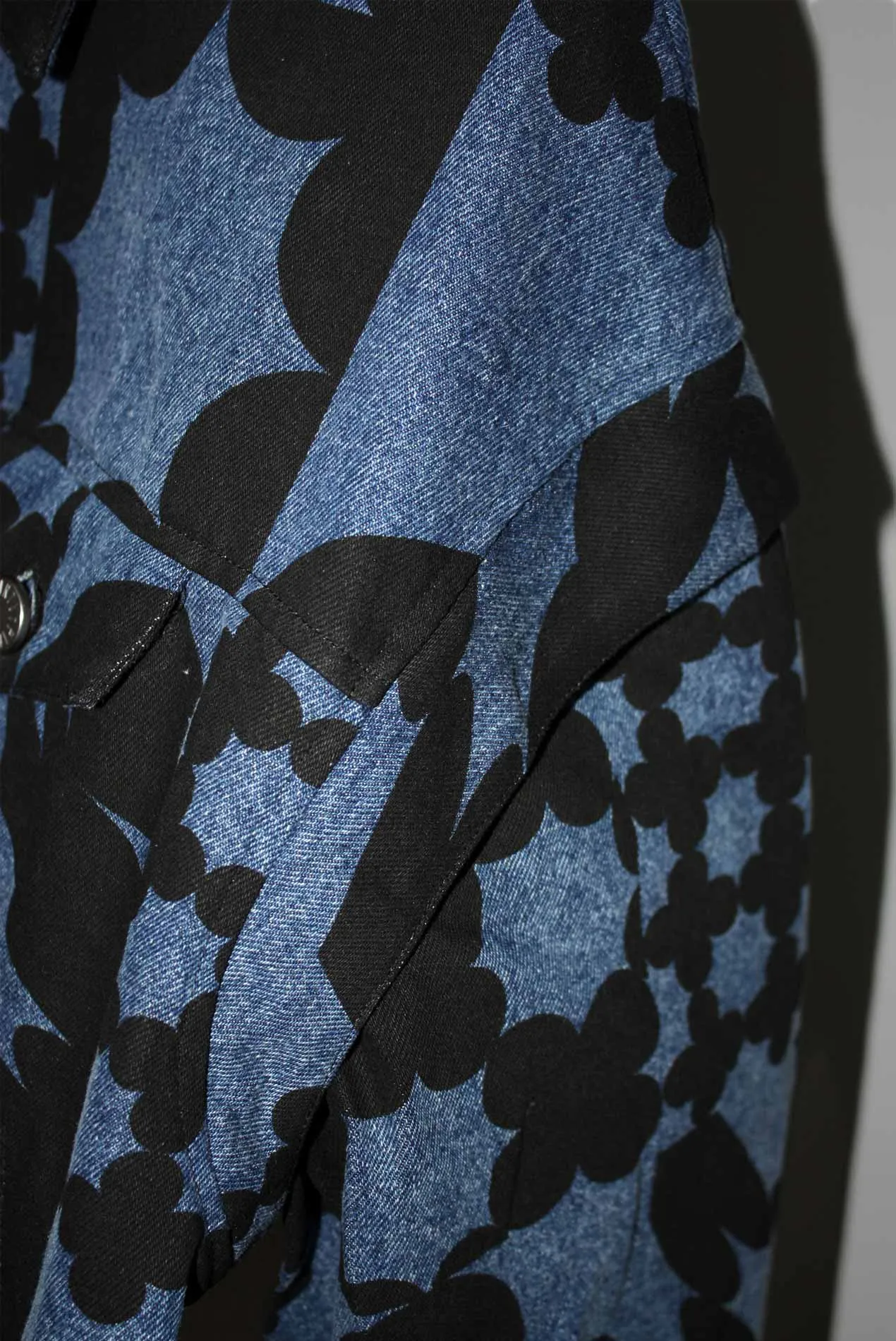 Indigo Denim Crop Jacket