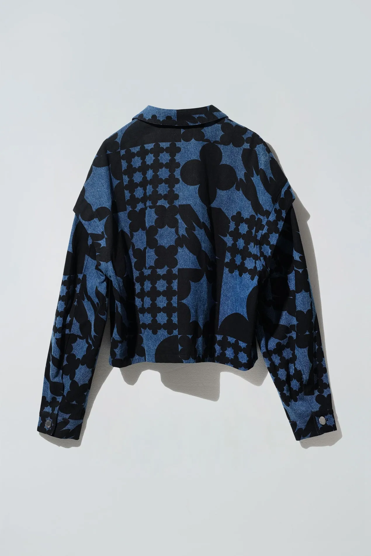Indigo Denim Crop Jacket