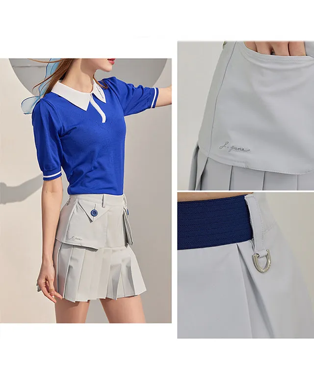 J.Jane Big Pocket Trench Skirt - Gray