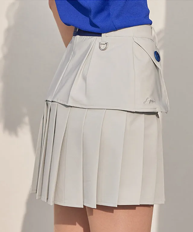 J.Jane Big Pocket Trench Skirt - Gray