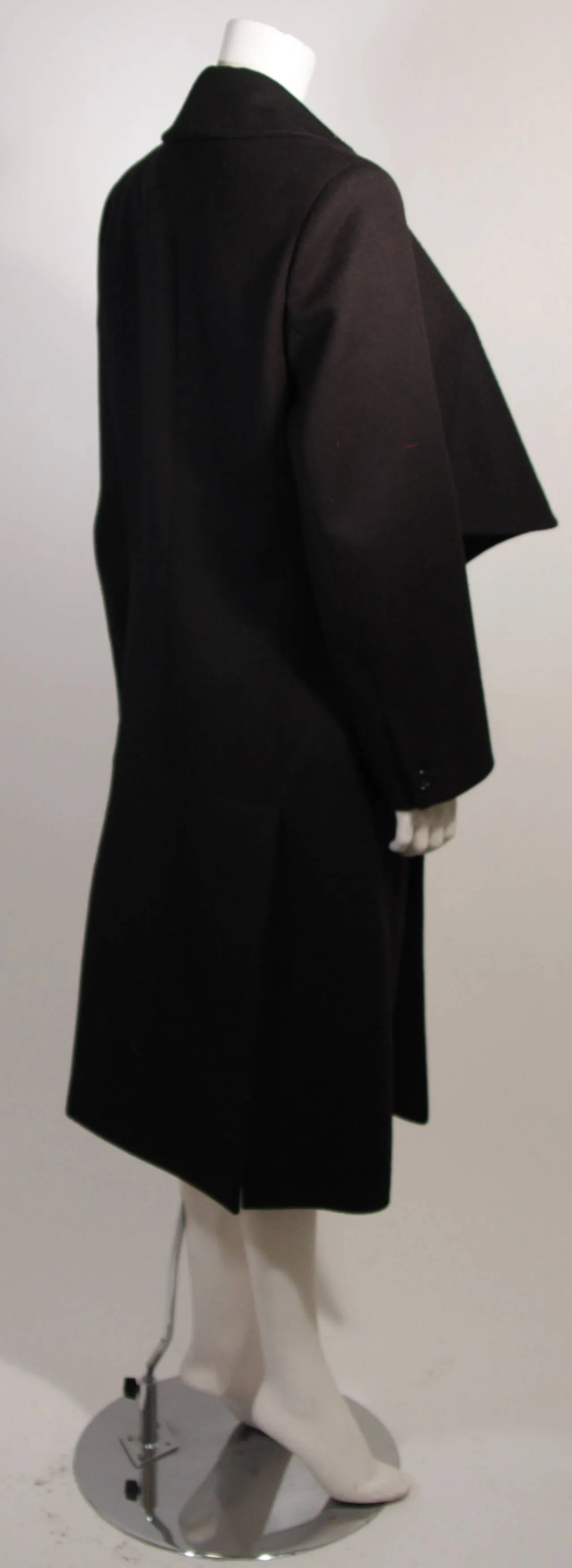 JOHN GALLIANO Over-Sized Asymmetrical Collar Coat Size 42