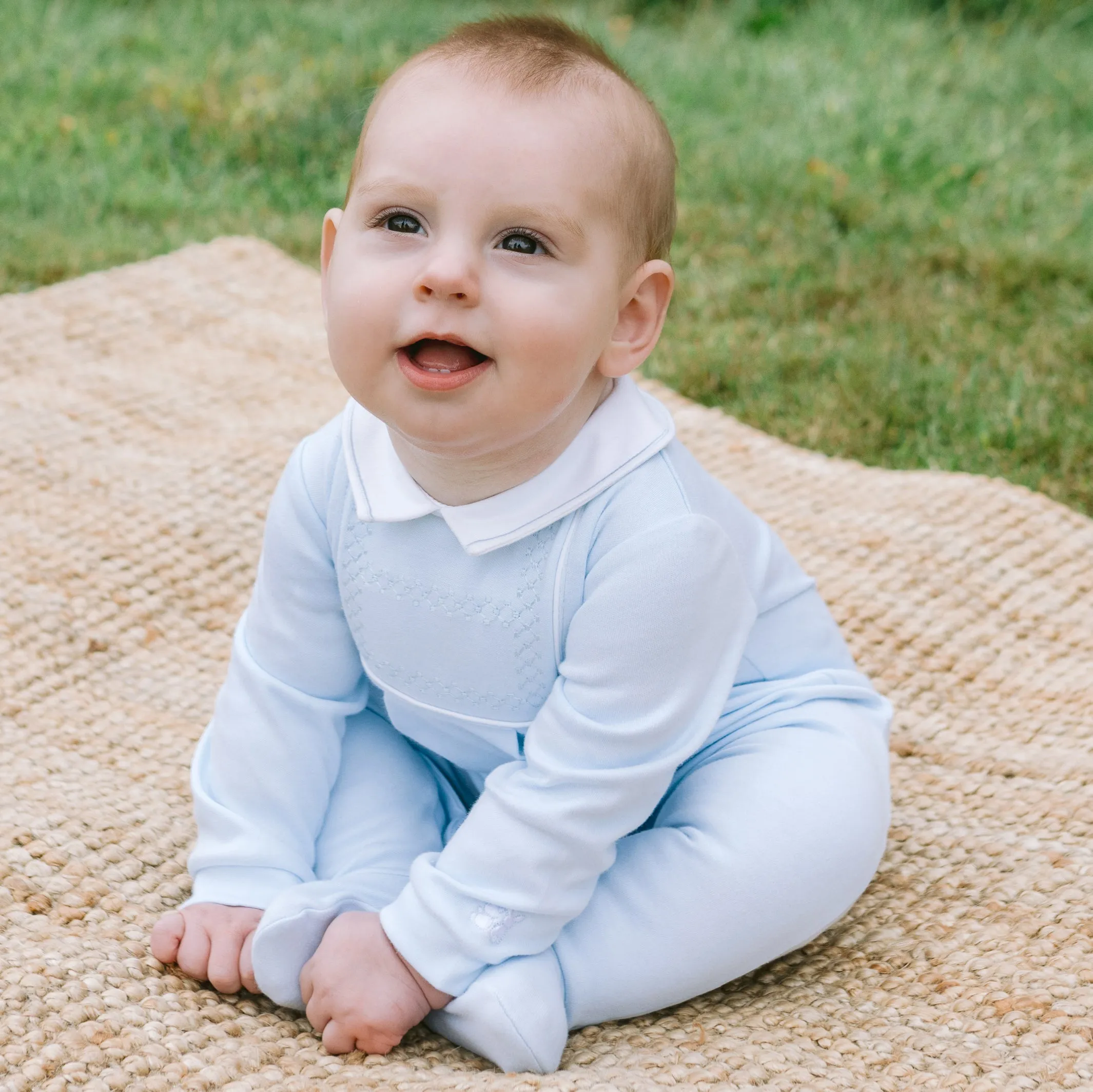 Justin Baby Boys Diamond Babygrow
