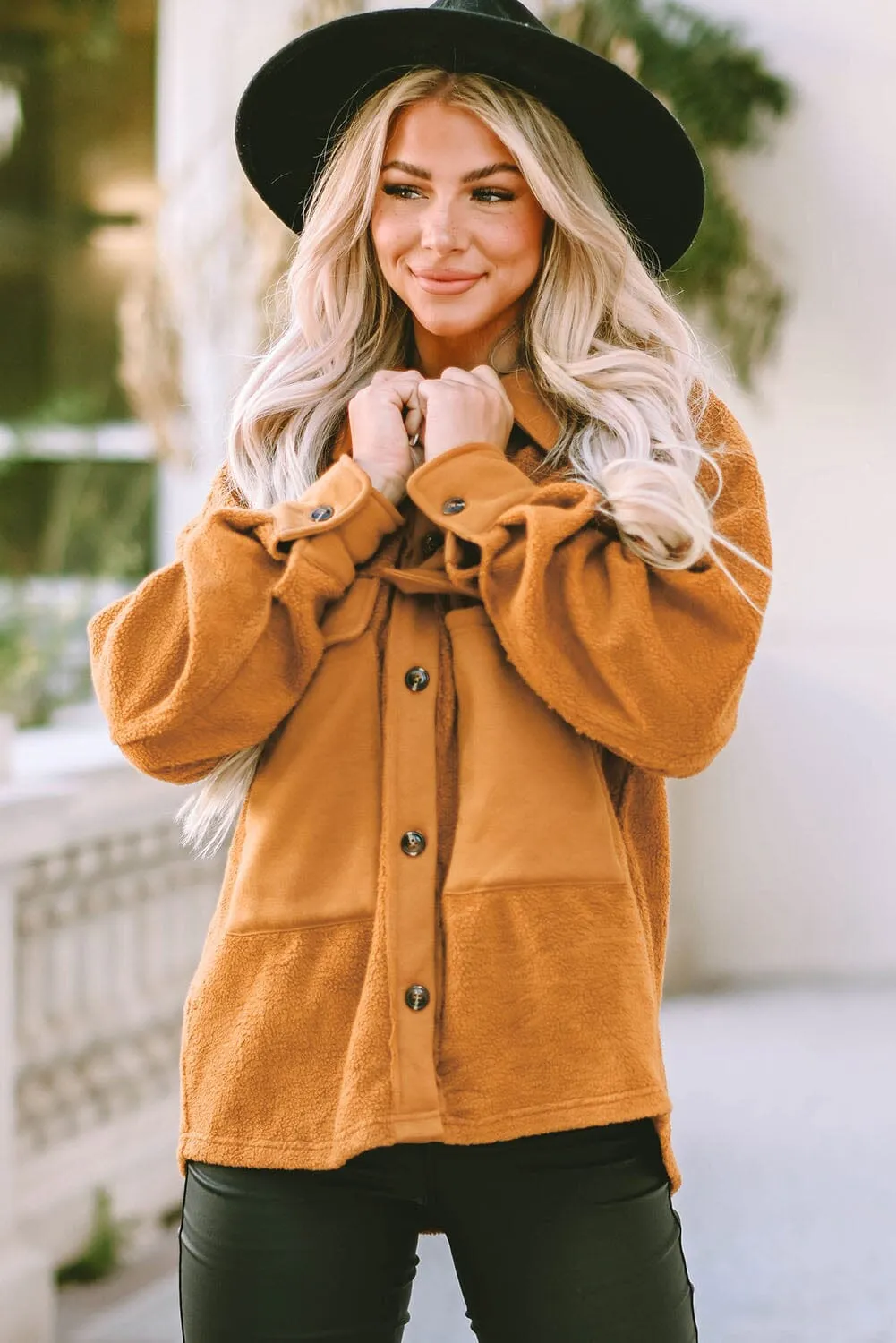 KaleaBoutique Flap Pocket Buttoned Jacket
