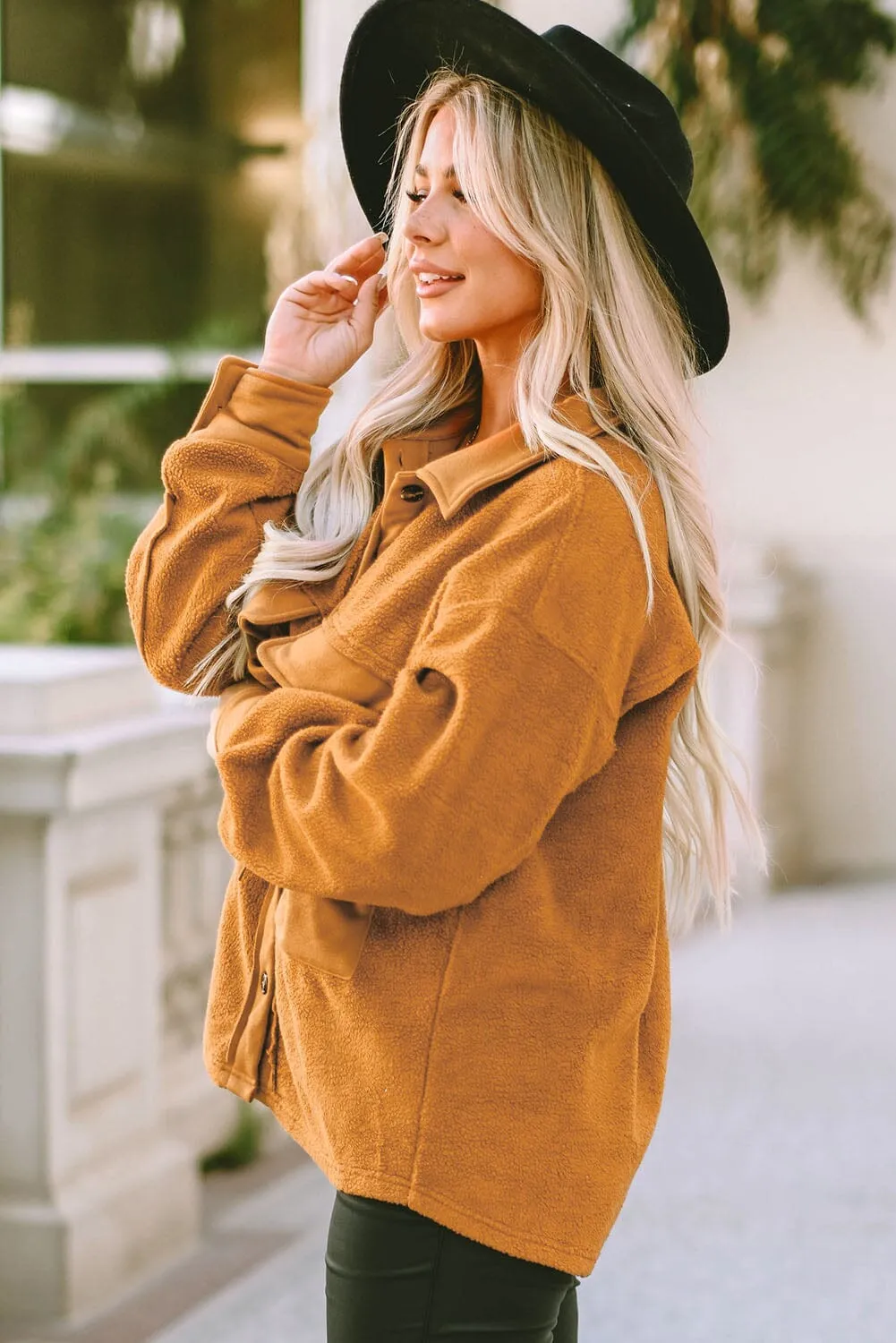 KaleaBoutique Flap Pocket Buttoned Jacket