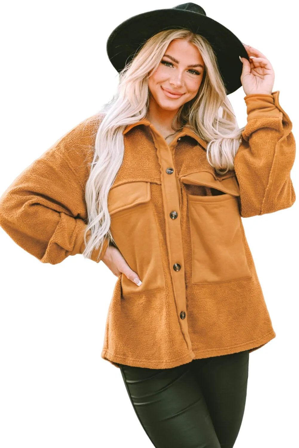 KaleaBoutique Flap Pocket Buttoned Jacket