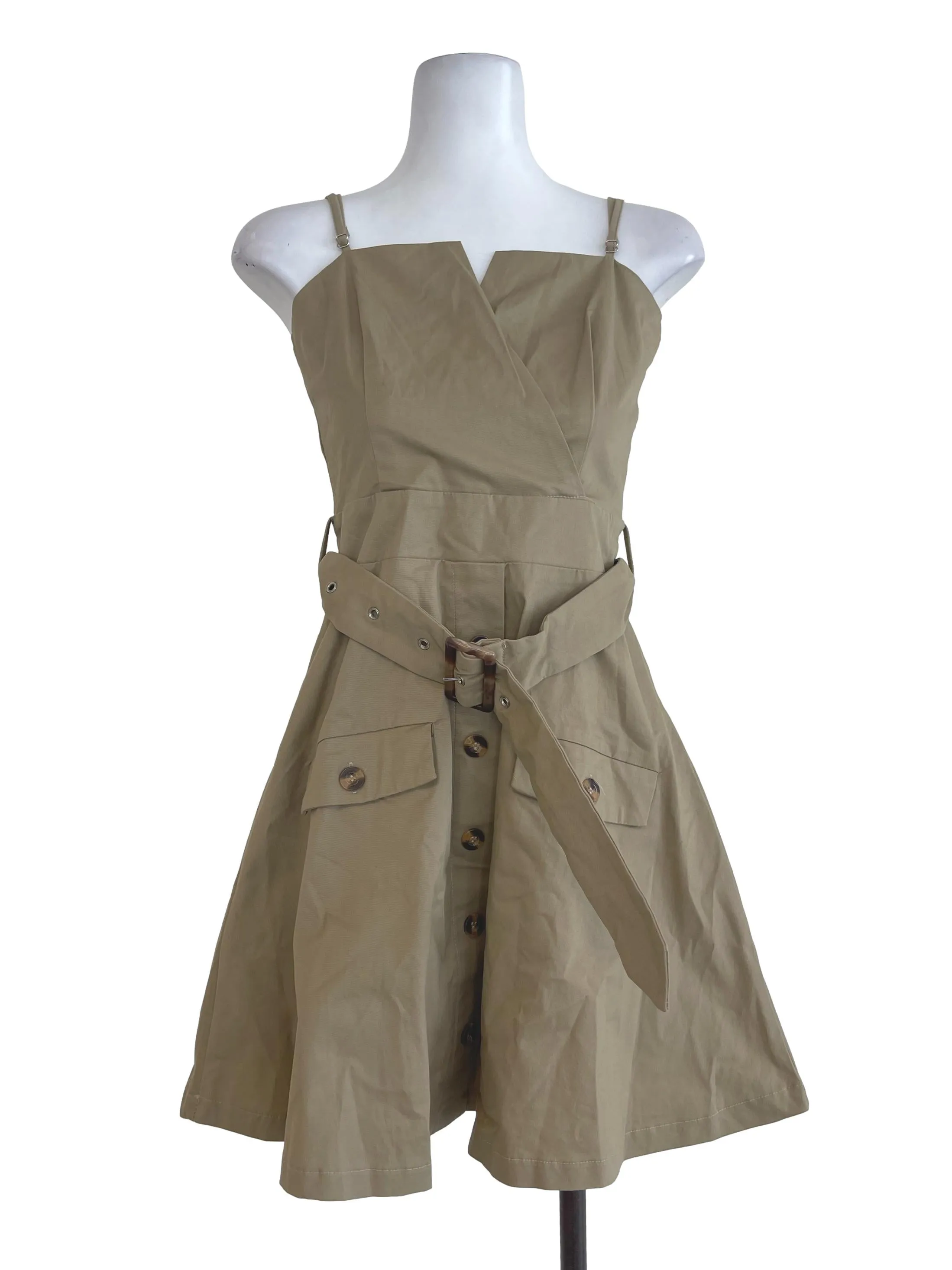 Khaki Ivrina Trench Dress