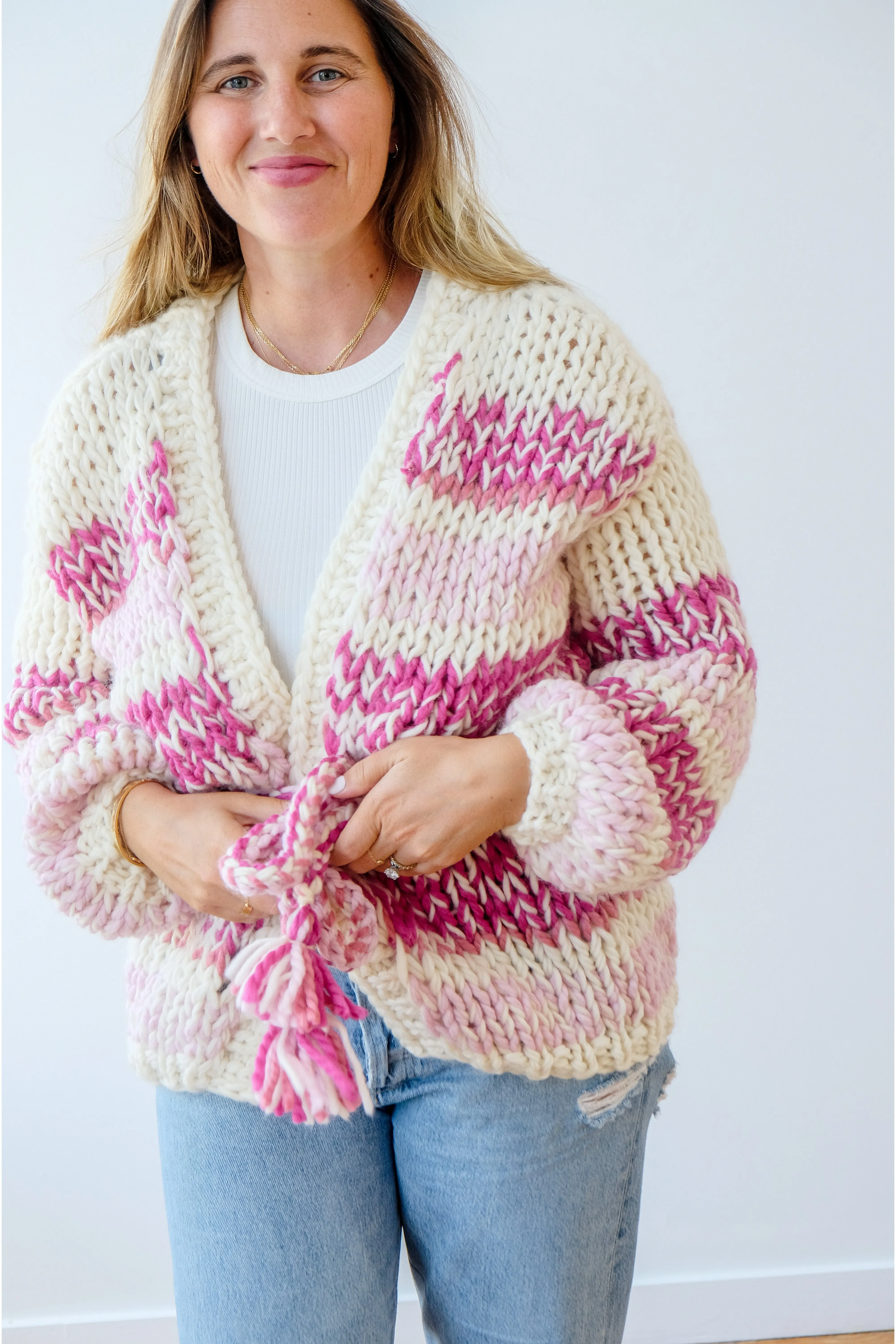 Kismet Cardigan in Pink