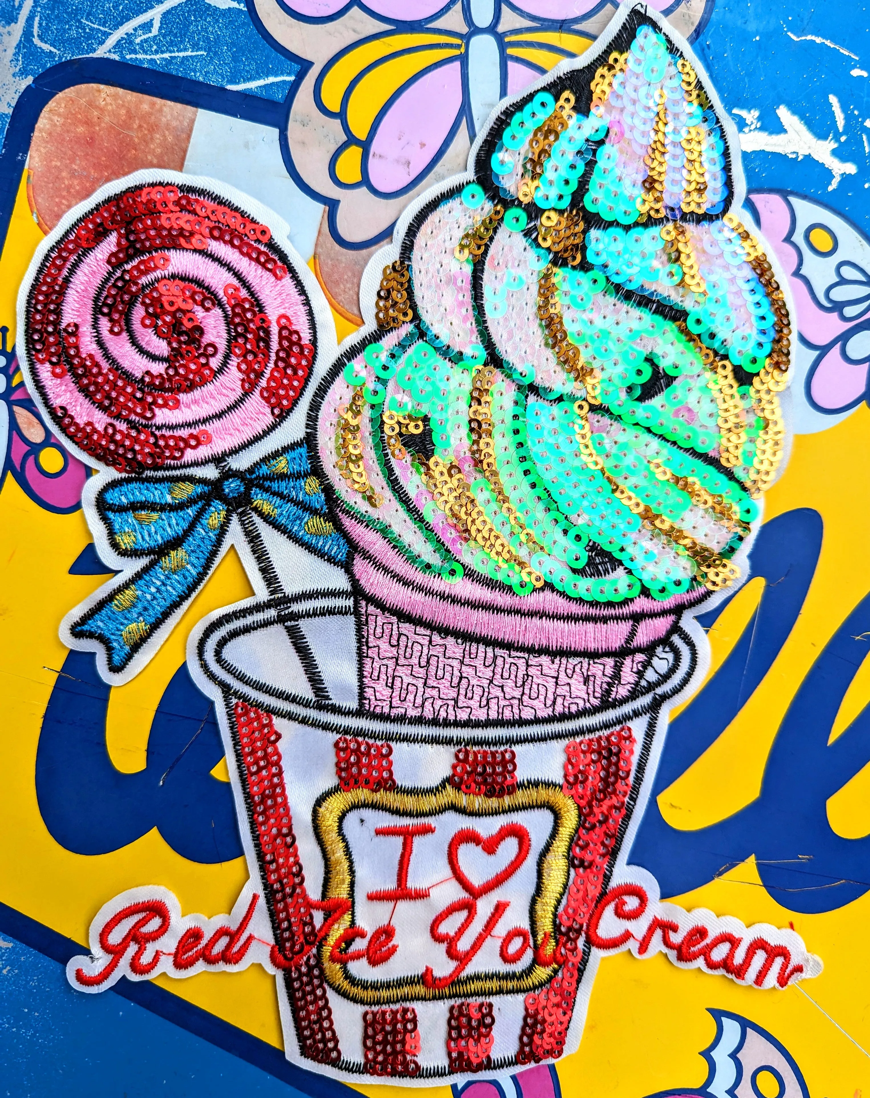 Kitsch eighties summer joy patches
