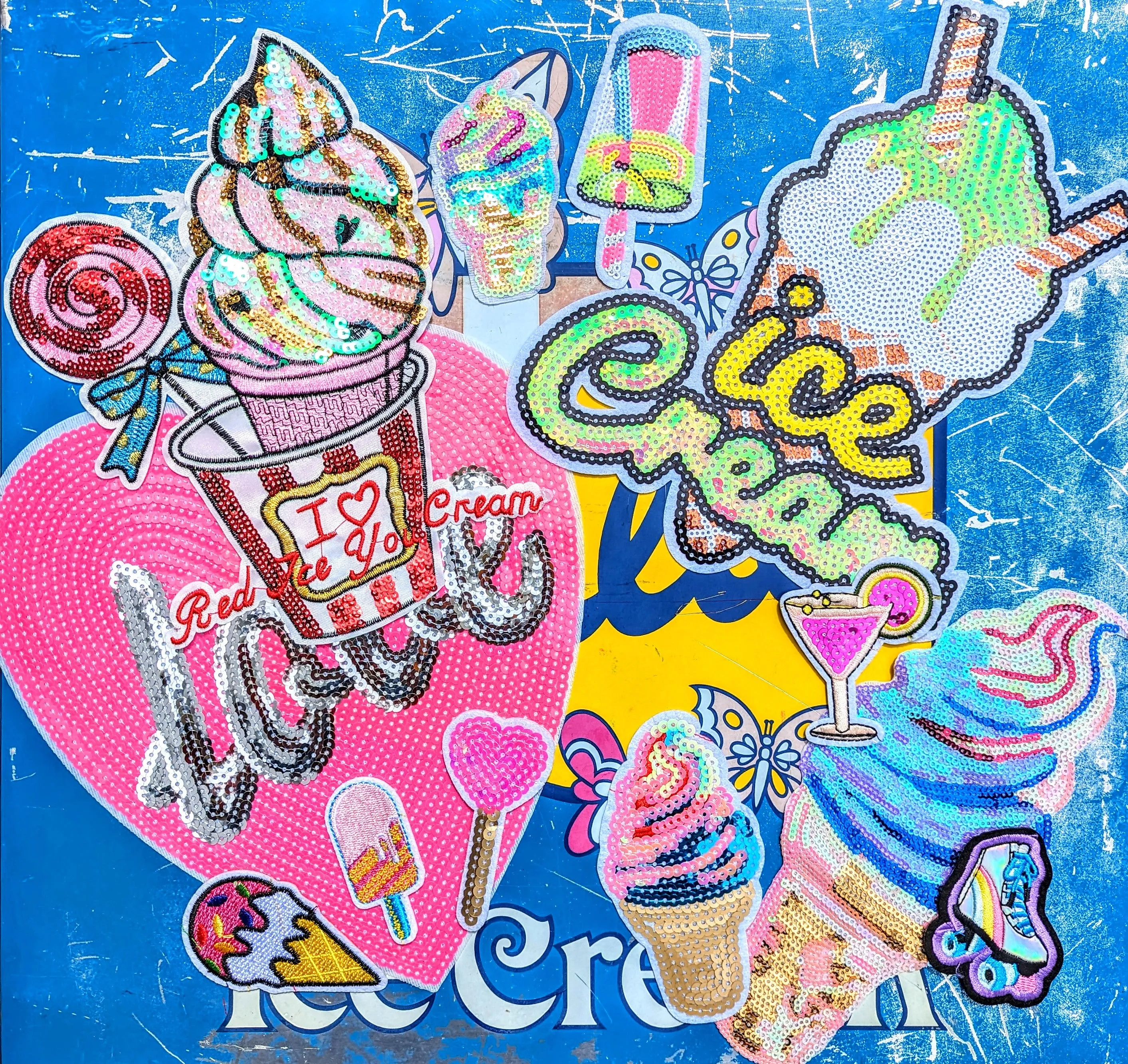 Kitsch eighties summer joy patches