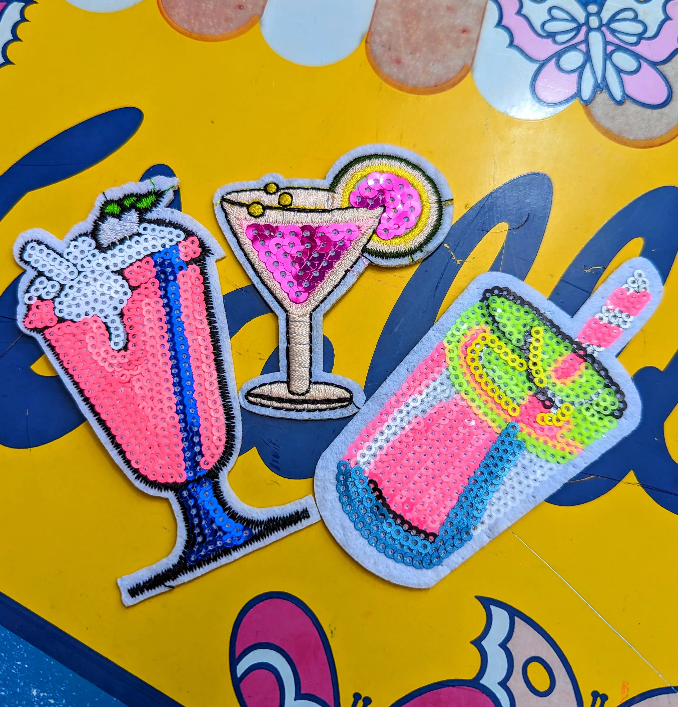 Kitsch eighties summer joy patches