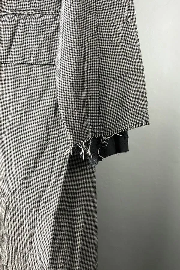 Klasica Avoir Woven Gingham Coat