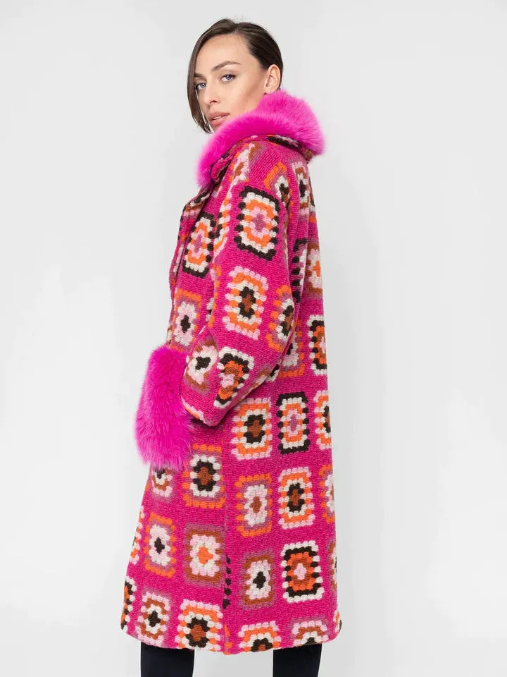 KNIT & FOX COAT