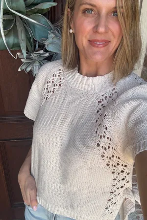 Knit Side Tie Sweater