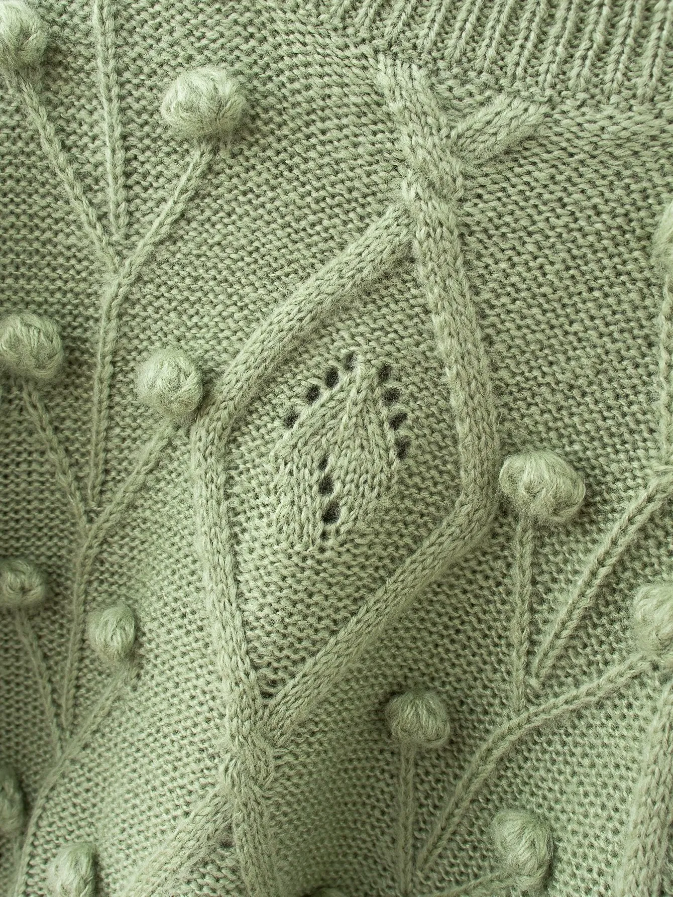 Lantern Sleeve Splicing Lingge Stand-up Collar Sweater