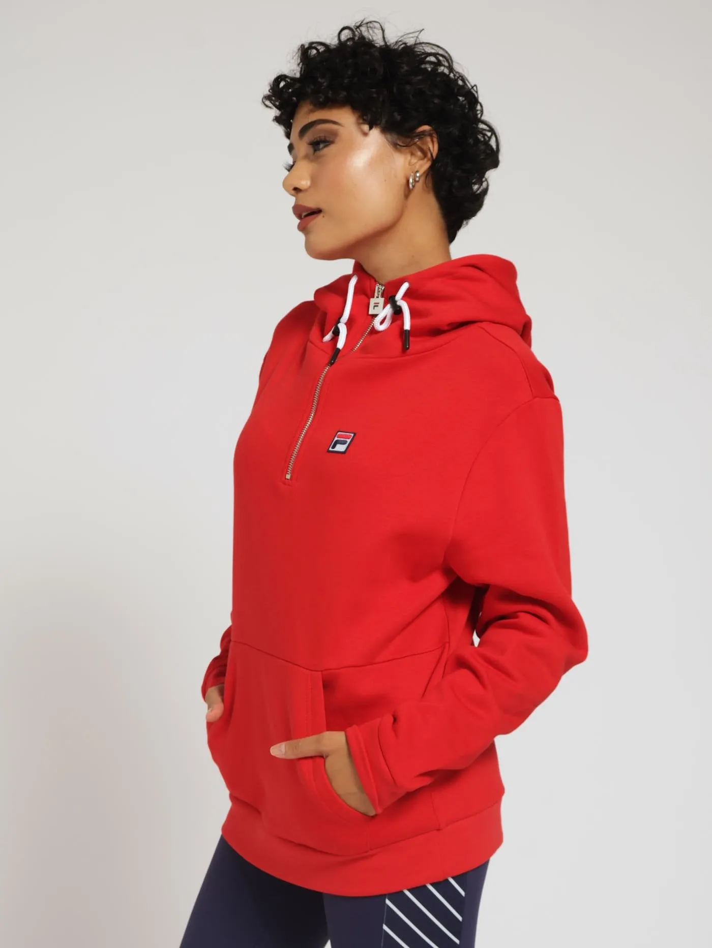 Laura Fleece Hoody - Red