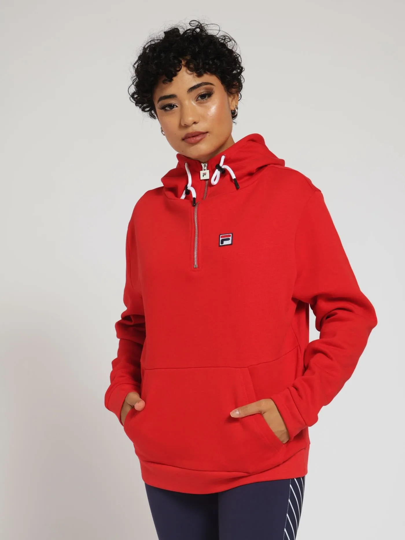 Laura Fleece Hoody - Red
