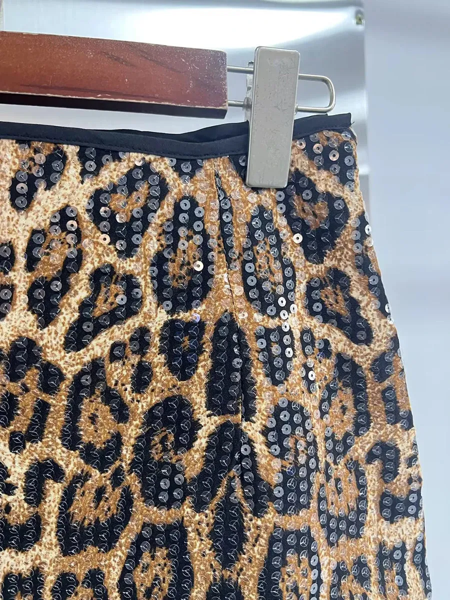Leopard Mini Skirt