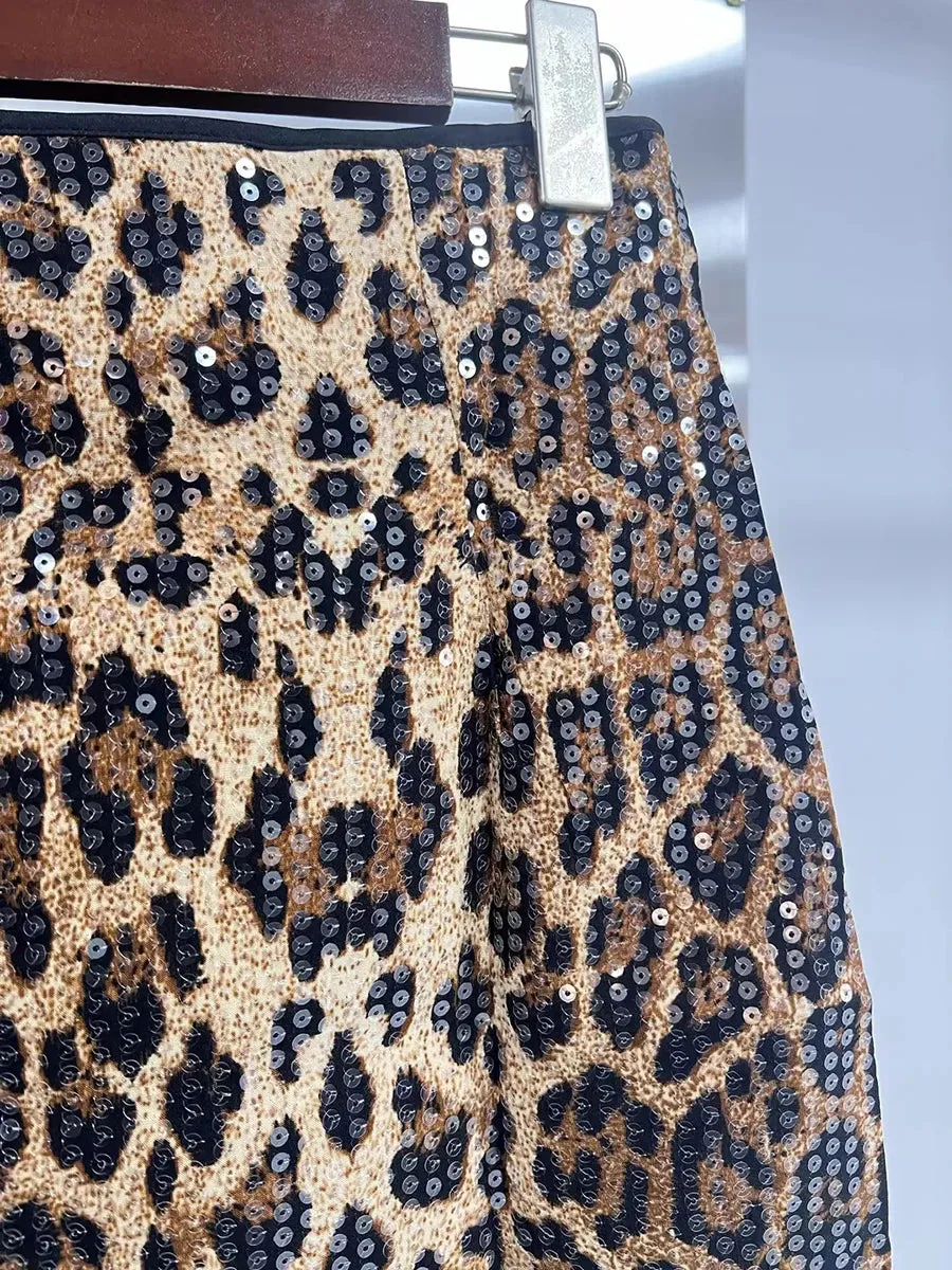 Leopard Mini Skirt