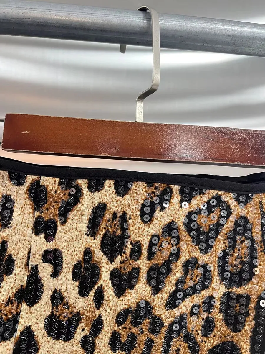 Leopard Mini Skirt