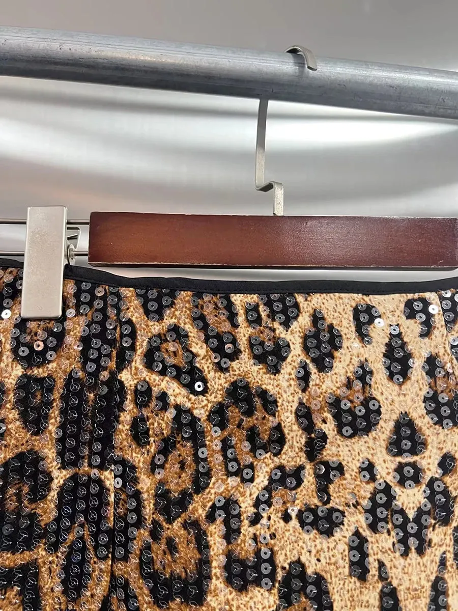 Leopard Mini Skirt