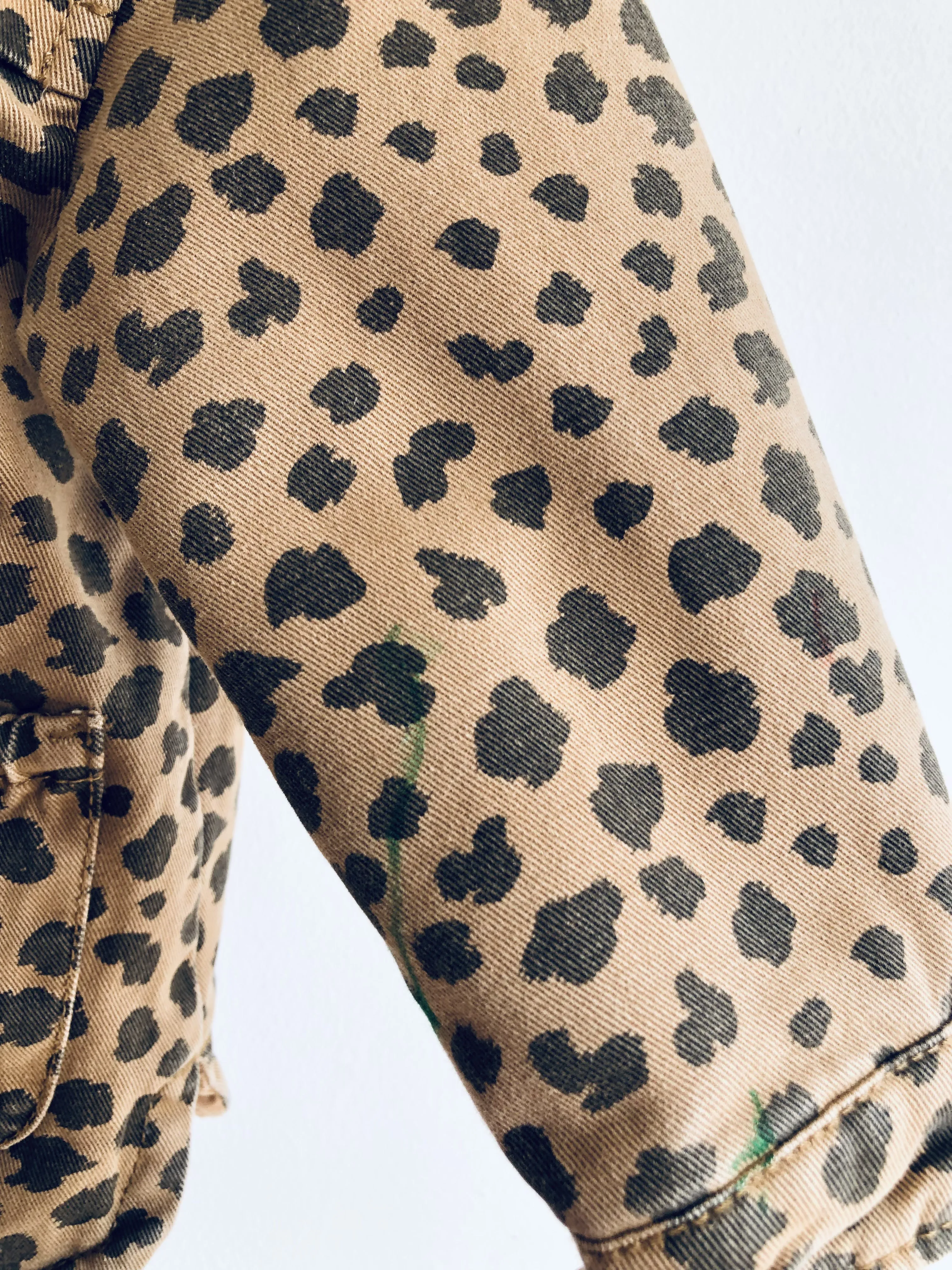 Leopard Print Jacket (markings) // 12-18M