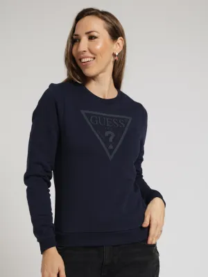 Long Sleeve Fleece Top - Navy
