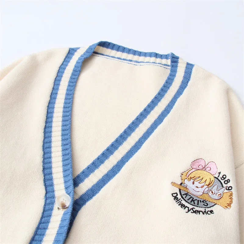 Lovely Magic girl Letter-embroidered Sweater UB6191