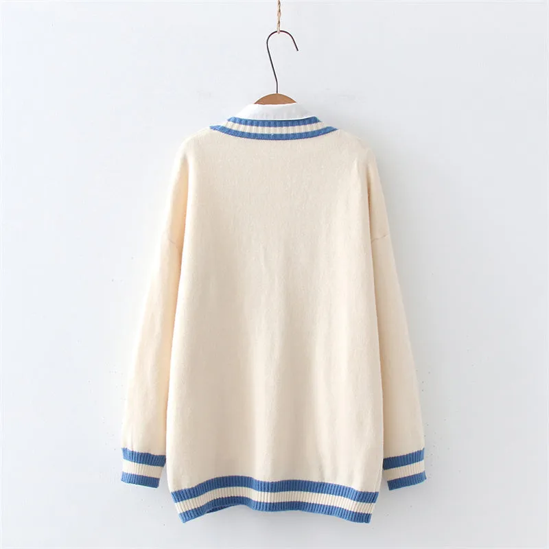 Lovely Magic girl Letter-embroidered Sweater UB6191