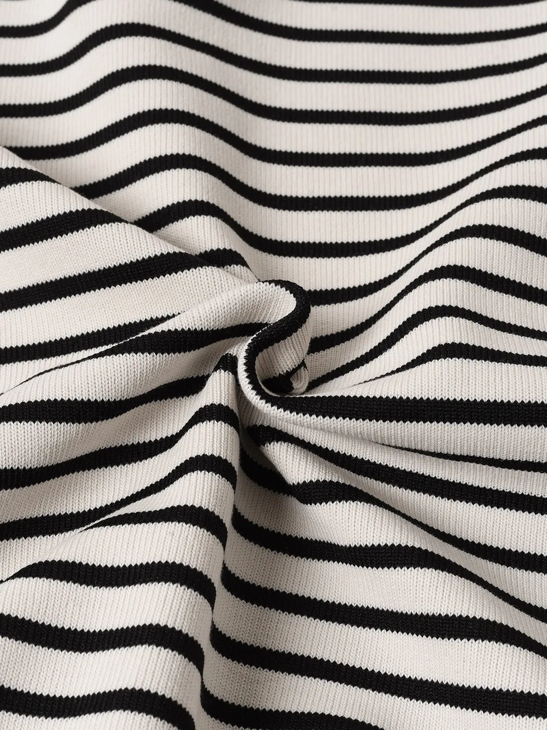 Luella SR Logo Embroidered Contrast Collar Striped Sweatshirt