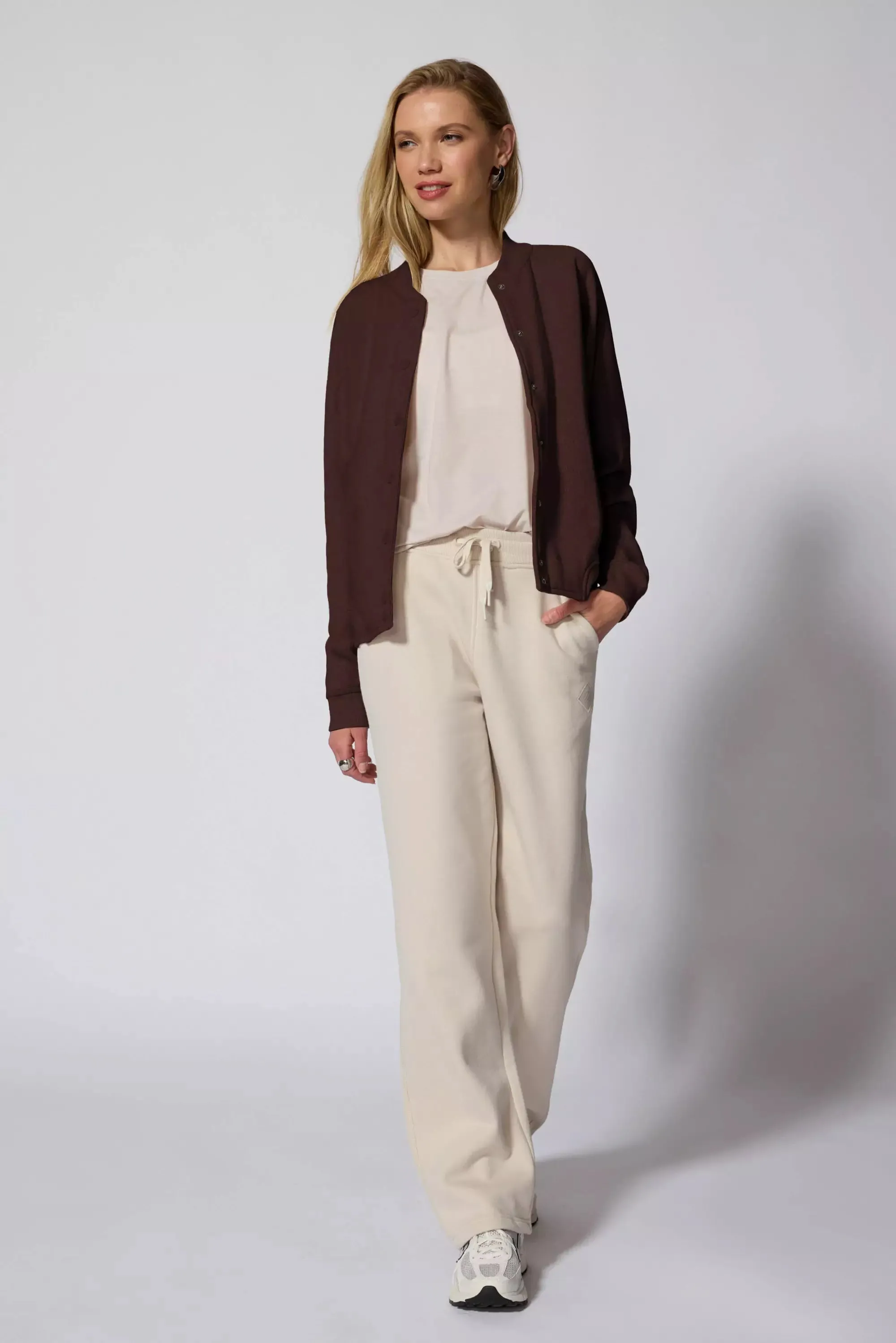 Luxefleece Bomber Jacket - Chocolate Brown
