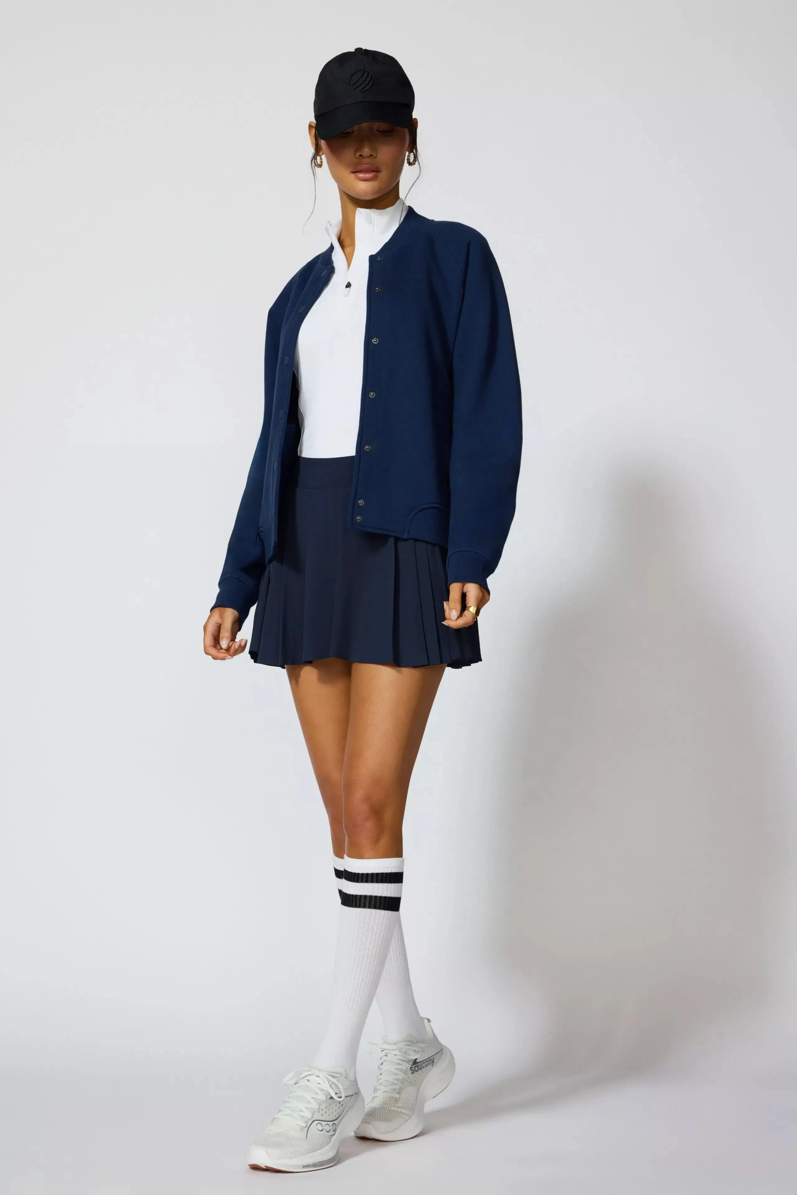 Luxefleece Bomber Jacket - Navy