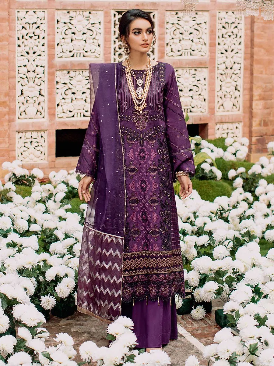Luxury Edit Winter '22 D#6A | RajBari Fall/Winter Unstitched Luxury Collection 2022 | Unstitched Embroidered Chikankari Suits