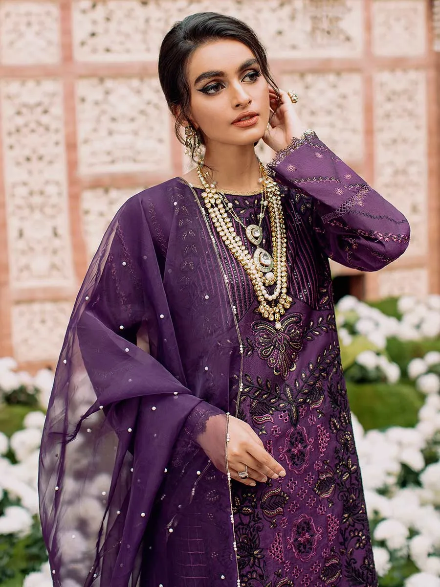 Luxury Edit Winter '22 D#6A | RajBari Fall/Winter Unstitched Luxury Collection 2022 | Unstitched Embroidered Chikankari Suits