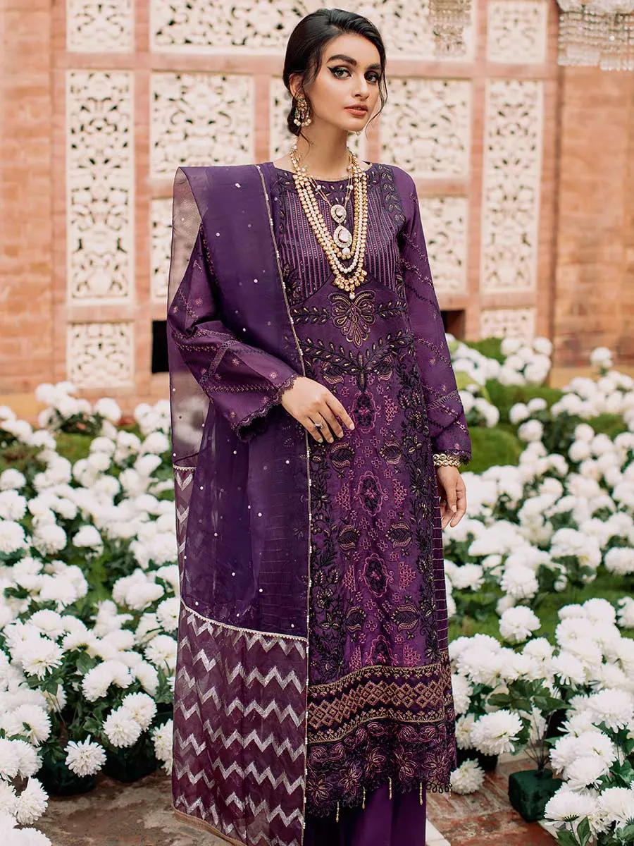 Luxury Edit Winter '22 D#6A | RajBari Fall/Winter Unstitched Luxury Collection 2022 | Unstitched Embroidered Chikankari Suits