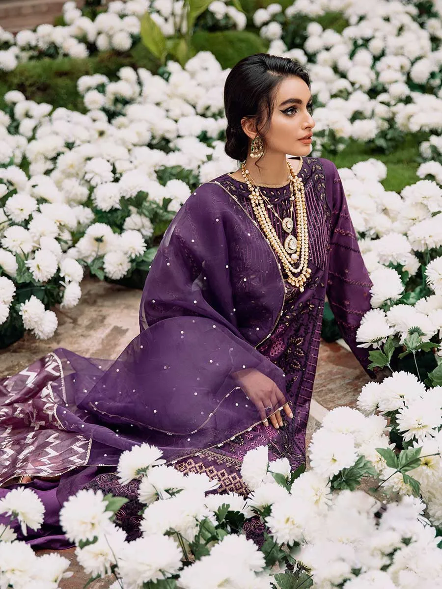 Luxury Edit Winter '22 D#6A | RajBari Fall/Winter Unstitched Luxury Collection 2022 | Unstitched Embroidered Chikankari Suits