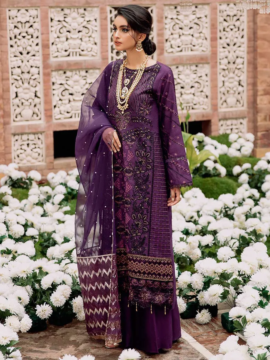Luxury Edit Winter '22 D#6A | RajBari Fall/Winter Unstitched Luxury Collection 2022 | Unstitched Embroidered Chikankari Suits