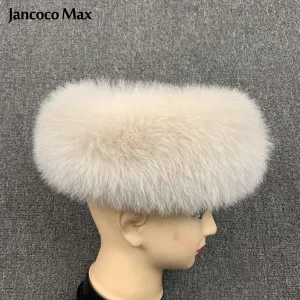 Luxury Winter Women Real Fur Band Fashion Warm Fluffy Elastic Headband